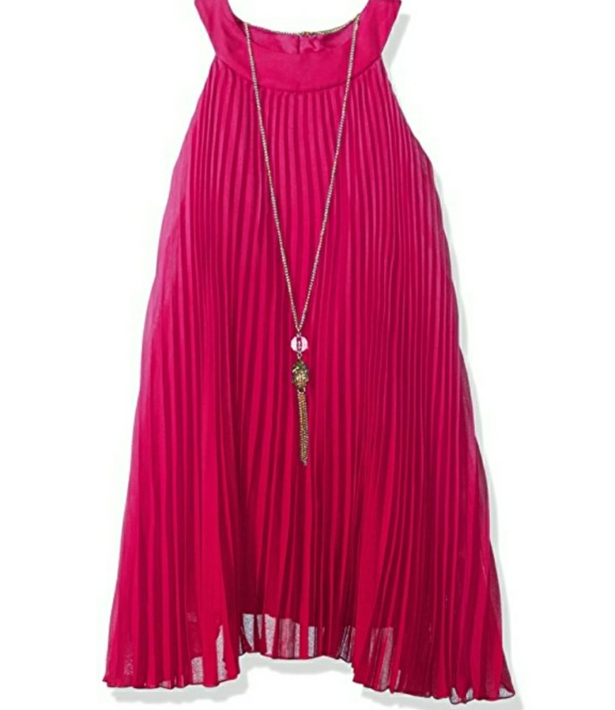 NWT GIRLS FUCHSIA OMBRE SZ 7 DRESS